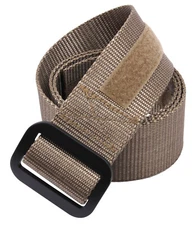 Coyote Brown Spec Riggers Belt with Hook & Loop and Aluminum Buckle