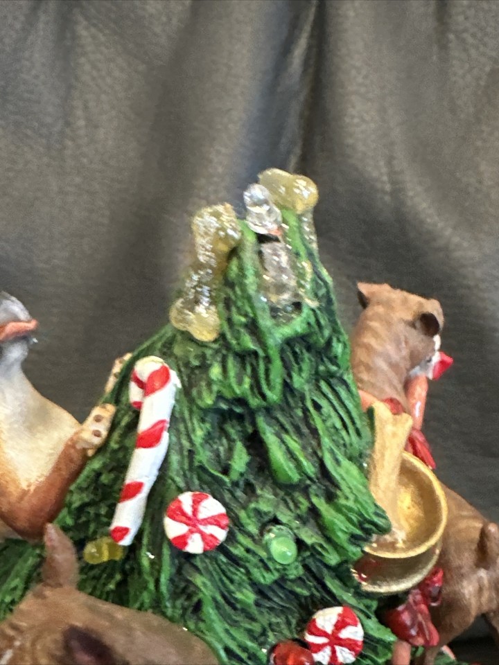 Danbury Mint Boxer Christmas Tree Missing Star And Number Of Broken