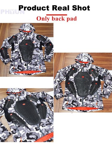 Motorcycle Back Protective Pad Rider Jacket Back Insert Armor Dorsal Protector - Picture 4 of 12