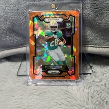 2023 Panini Prizm - Rookies Orange Ice Prizm #365 De'Von Achane (RC)