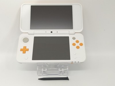B5552 Nintendo new 2DS console LL XL White x Orange Japan w/pen fx