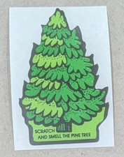 Vintage 3M Die Cut PINE TREE Scratch & Sniff Sticker