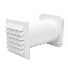Passive Air Vent Adjustable Airflow Through Wall Ventilation Kit With Telesc NEW