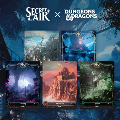 【未開封】MTG Lands of the Forgotten Realms MTG Secret Lair x Dungeons & Dragons Lands of the Forgotten Realms