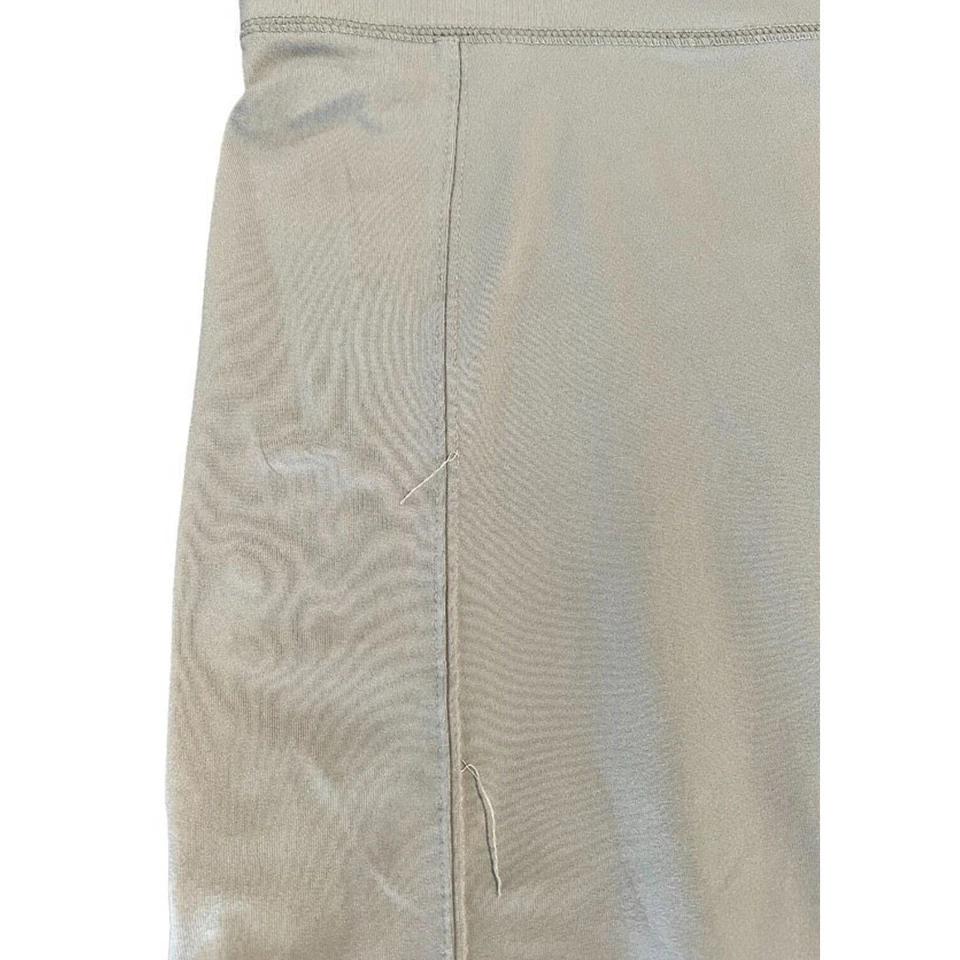 BEYOND YOGA Fold Over Waist Wide Leg Cropped Leggings L Gray Workout Gym Comfy - Image 4 of 4