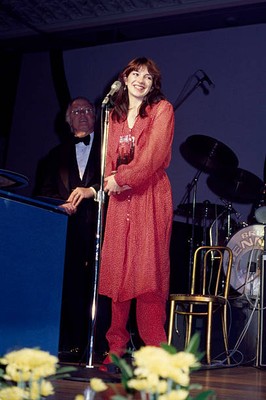 Kate Bush stage after receiving an award during he Capital Radio M- Old Photo