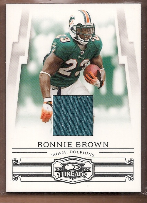2007 Donruss Threads Jerseys #98 Ronnie Brown Jersey /250  FB