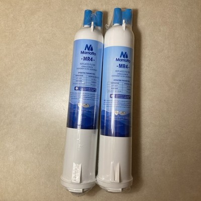 2 Pc MARRIOTTO MR4 Refrigerator Water Filter Compatible with EDR3RXD1, 4396841,