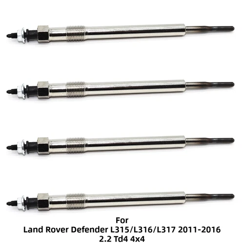 4Pcs Diesel Heater Glow Plugs For Land Rover Defender L315/L316/L317 2011-2016