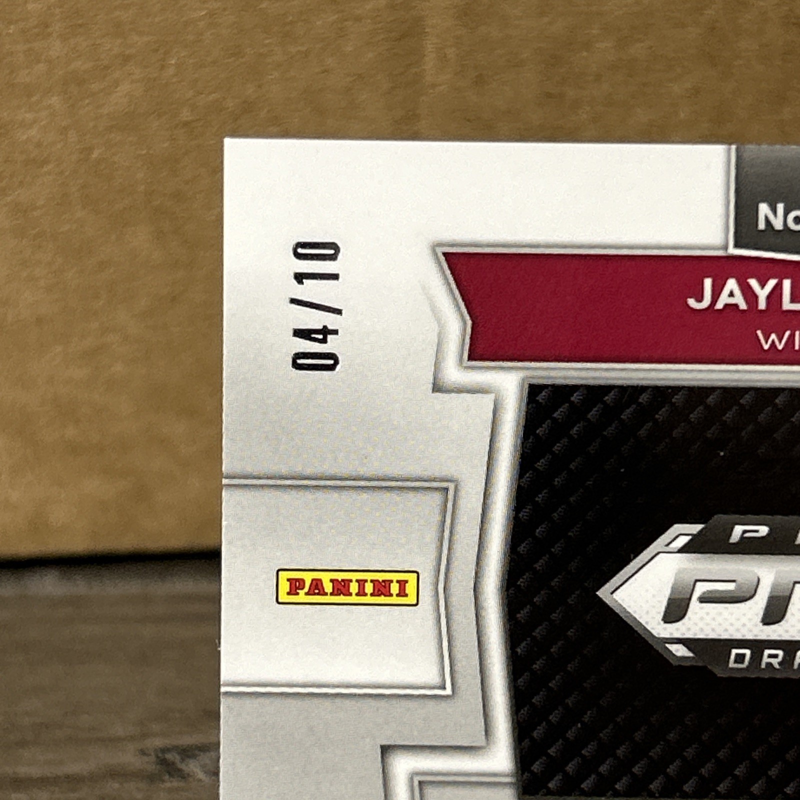 2024 Panini Prizm Draft Picks Legends JAYLEN WADDLE Gold Prizm Patch AUTO /10 view 5