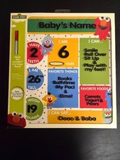 Sesame Street Baby Milestones Dry Erase Board - Mark The Moment Elmo Friends