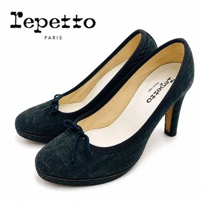 Chaussures Repetto escarpins talon ruban EU 36.0 noir authentique - Photo 1/4