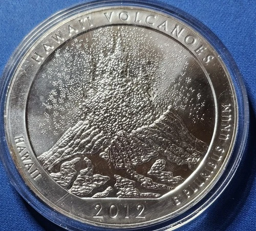 A 2012 Hawaii Volcanoes National Park 5 oz America the Beautiful Bullion Coin