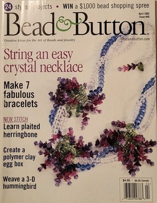 Bead & Button Magazine April 2002 - String an Easy Crystal Necklace