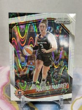 2025 Panini Prizm WNBA - Marina Mabrey #18 White Seismic Prizm