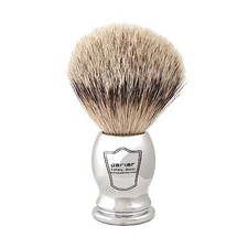 100 Silvertip Badger Bristle Shaving Brush Chrome Handle with 3-Band