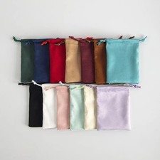10 PACK VELVET GIFT BAGS 3 x 4 inches drawstring soft pouches for wedding