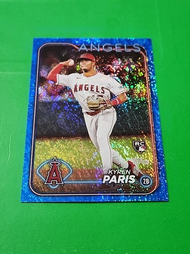 KYREN PARIS 2024 Topps Blue Foil Rookie 967/999 LOS ANGELES ANGELS #549 - Picture 2 of 7