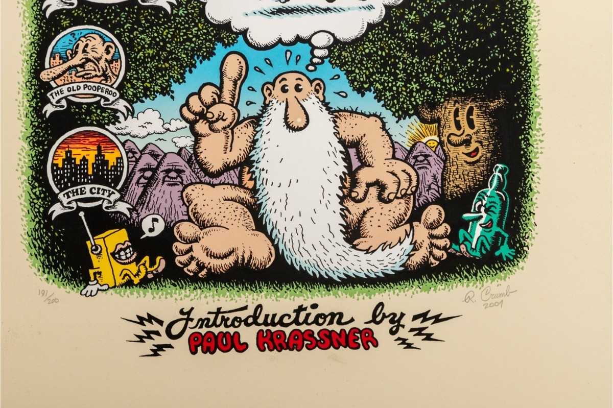 Limited Edition Hand-Signed and Numbered R. Crumb Head Comix Cover