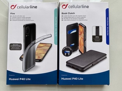 Cellularline Handyhülle/-Tasche für Huawei P40/Lite/Pro Schwarz