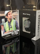 Tech Theory ClipSpeaker Bluetooth Portable Clip-On Speaker IPX4 Waterproof New