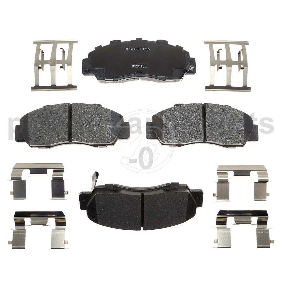 Juego de pastillas de freno de disco delanteras traseras rotor de freno de disco para Honda Prelude 1997-2001 Foto 2 de 4