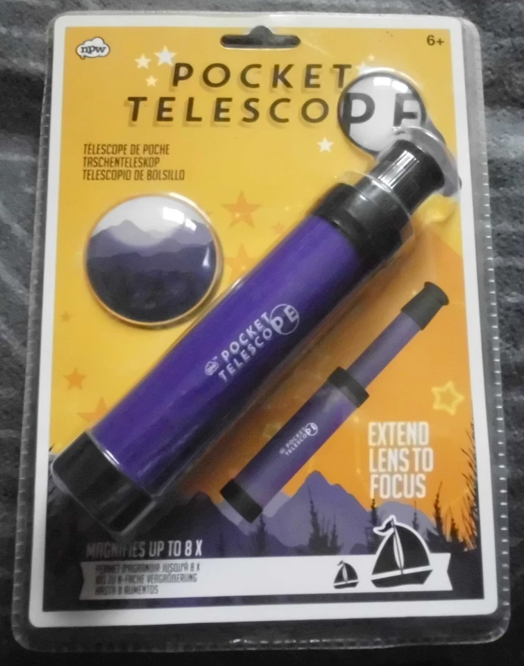 NPW Taschenteleskop Weird Science Kinderteleskop Vergrößerung 8-fach