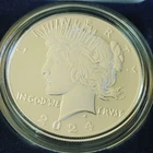 2024 S Peace Dollar Silver Proof 24XL Coin San Francisco OGP COA United States