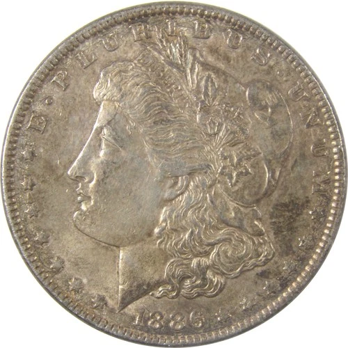 1886 Morgan Silver Dollar XF EF Extremely Fine $1 Coin SKU:I23789