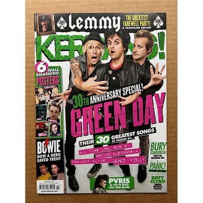 GREEN DAY KERRANG NO.1603 MAGAZINE JANUARY 23 2016 - GREEN DAY COVER WITH MORE I