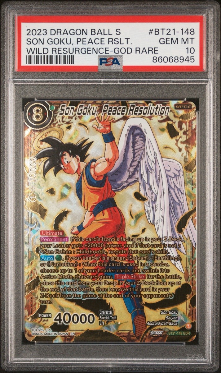 Dragon Ball Super Card Game Son Goku, Peace Resolution (God Dragon Ball Super Card Game Son Goku, Peace Resolution (God