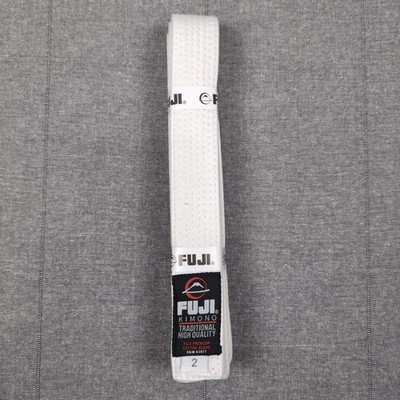 Fuji Kimono Traditional High Quality White Belt #83977 Size 2