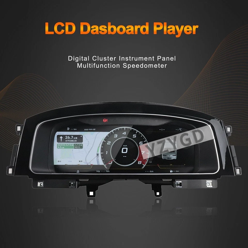 Cuadro de instrumentos digital LCD velocímetro tablero de instrumentos para Volkswagen Golf 7 2013+ Foto 2 de 4