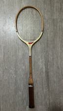 Antique Vintage Badminton Original Red Wing Racket Wood