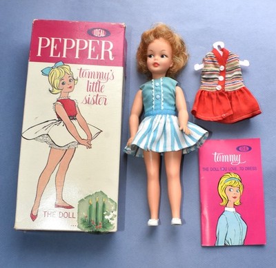 Tammy Pepper Doll in Box  w 2 Outfits 1963-65 IDEAL