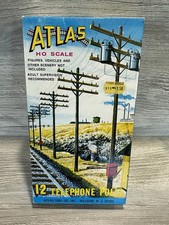 Atlas 775 Model Railroad Co. Telephone Poles HO Scale 24 Pieces