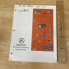 Amphenol VTG 1980s Catalog RF-2 Coaxial Connectors & Cables, loose cover