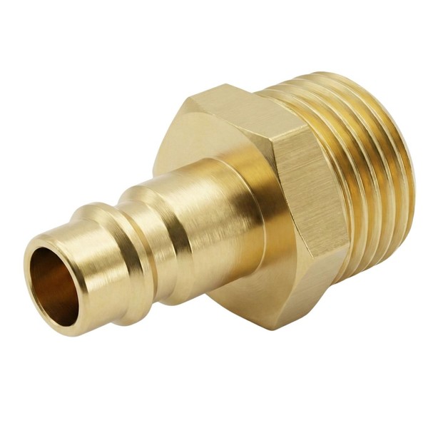 "10X Kupplungsstecker Mit AußEngewinde 1/2\" Aus Messing Druckluftkupplung-Stecker"-image