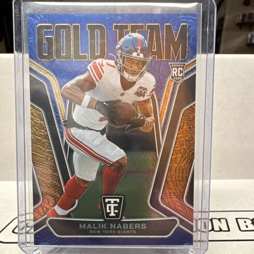 2024 Panini Totally Certified Football Mirror Blue Malik Nabers #18