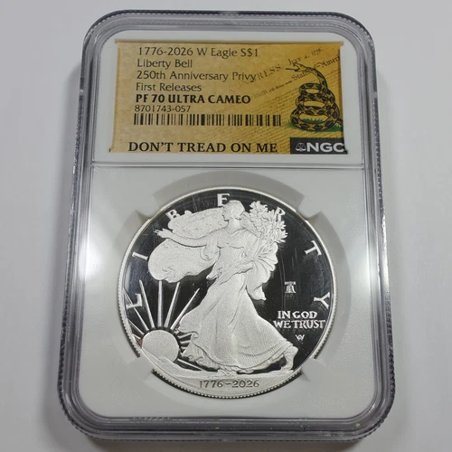 2026 W NGC PR70 UCAM Proof 1 oz Silver American 250 PRIVY Eagle $1 US SAE 61364A