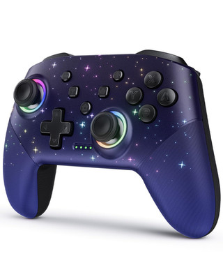 VOYEE Switch Controller, LED Star Wireless Pro Controllers Compatible with Switc