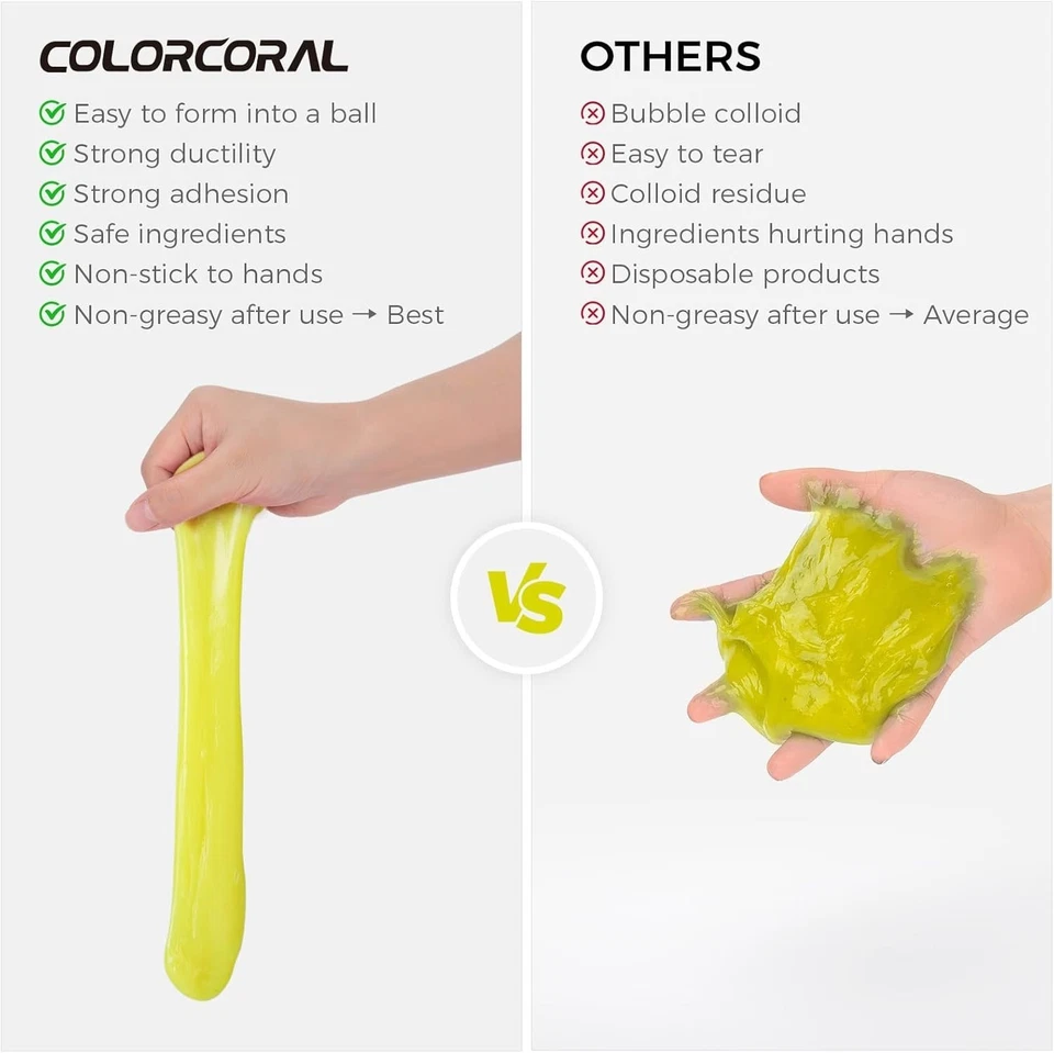 COLORCORAL Cleaning Gel Universal Dust Cleaner for Keyboard Car Laptop - Image 4 of 4