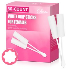(30-Pack) Calvana White Drip Sticks for 0.79*5" 8-point Star30pk,