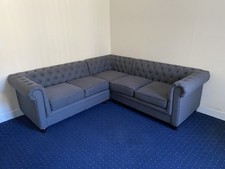 Grey Chesterfield Corner Sofa