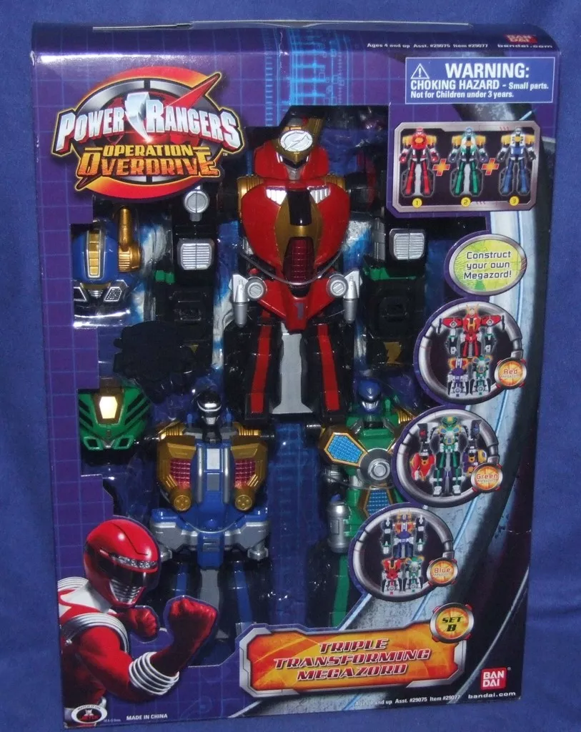 Power Ranger Operation Overdrive Triple Transforming Megazord Factory Sealed New