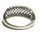 14k white gold .98ct VS1 H princess diamond anniversary cluster ring 3.7g size 7 — photo 5
