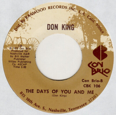 Don King Diamond Reo Cowboy (Truck Stop Romeo) Vinyl Single 7inch Con Brio