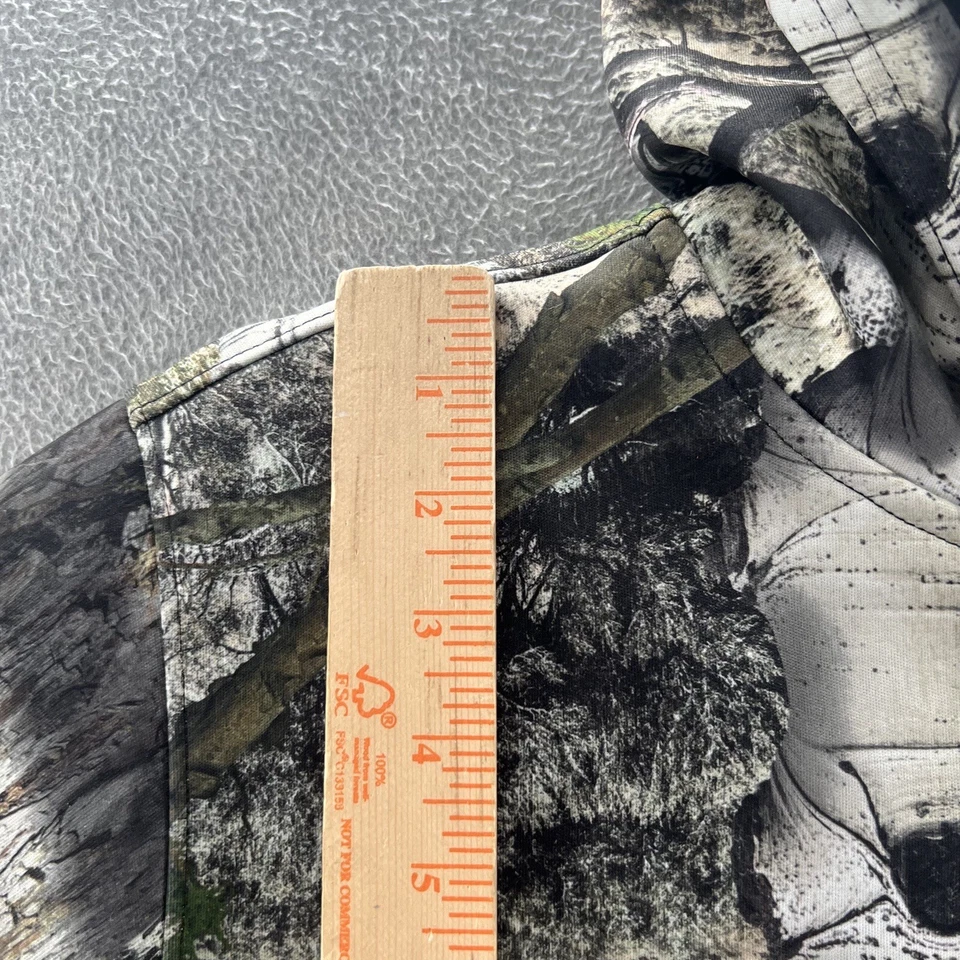 mossy oak mens size L camo hooded pullover hoodie sweater drawstring - Image 4 of 4