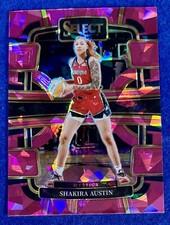 Shakira Austin 2023-24 Panini Select WNBA PINK ICE PRIZM CONCOURSE #17 MYSTICS