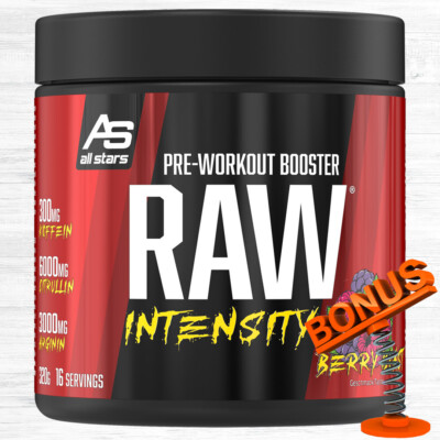 All Stars RAW INTENSITY 320g 121,56  /kg +Bonus  Pre Workout Booster mit Koffein